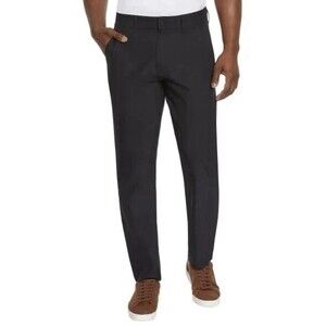 NWT Marc New York Men's Black 34x30 Commuter Pant Slim Fit 4-Way Stretch Zipper
